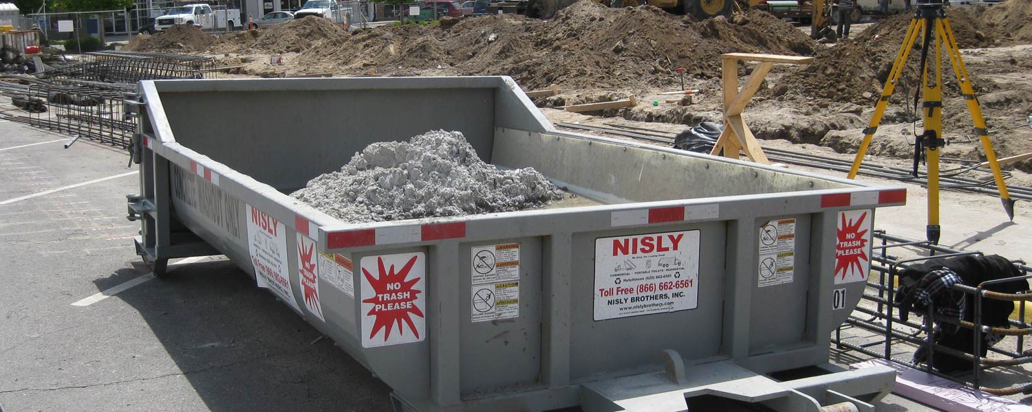 concrete washout container rental in hutchinson