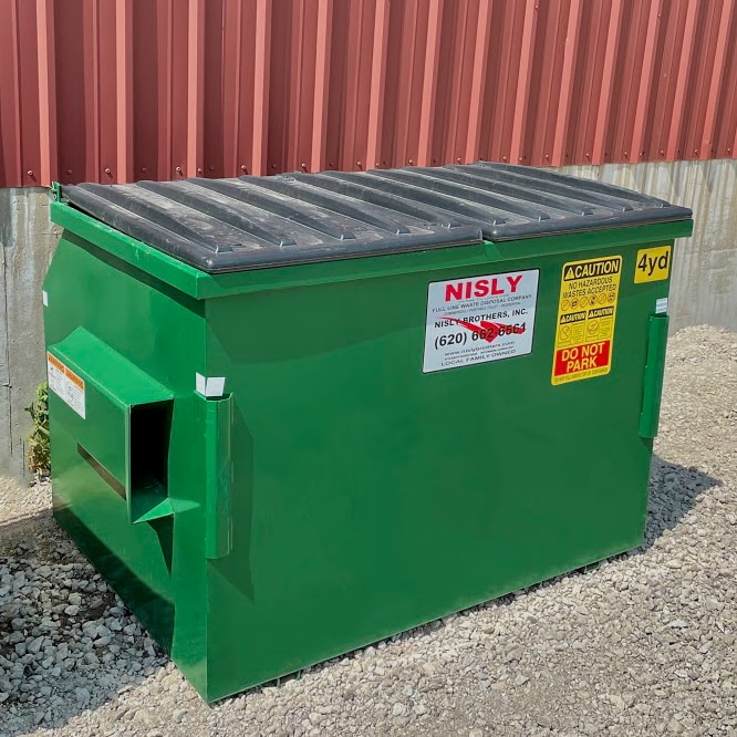4 yard container for commercial trash service near south hutchinson kansas