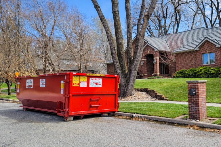 30-yard dumpster for home renovation in Hutchinson, Kansas