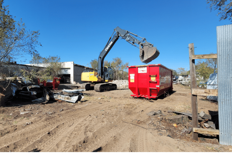 40 yard demolition dumpster for rent in the hutchinson area
