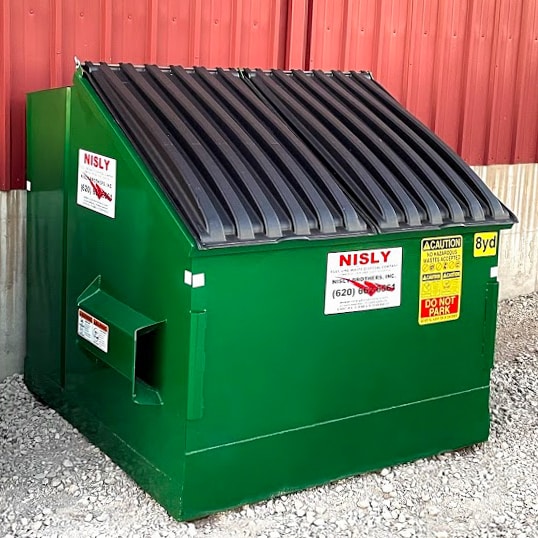 8 yard small front load temporary dumpster for rent in reno county kansas