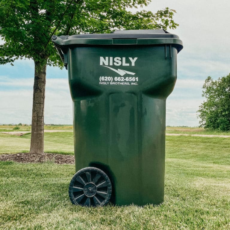 95 gallon cart for residential trash pickup in reno county ks