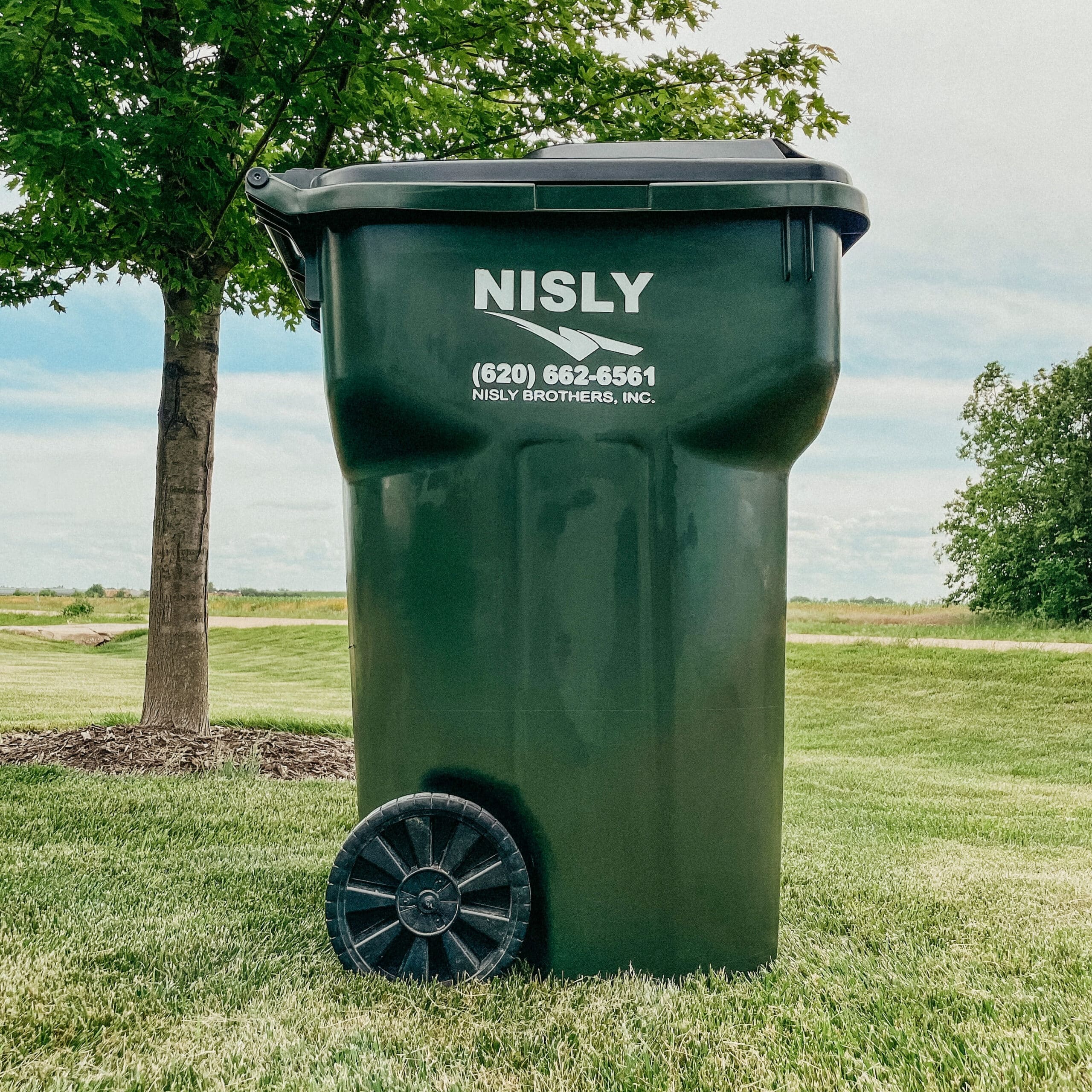 95 gallon cart for residential trash pickup in reno county ks