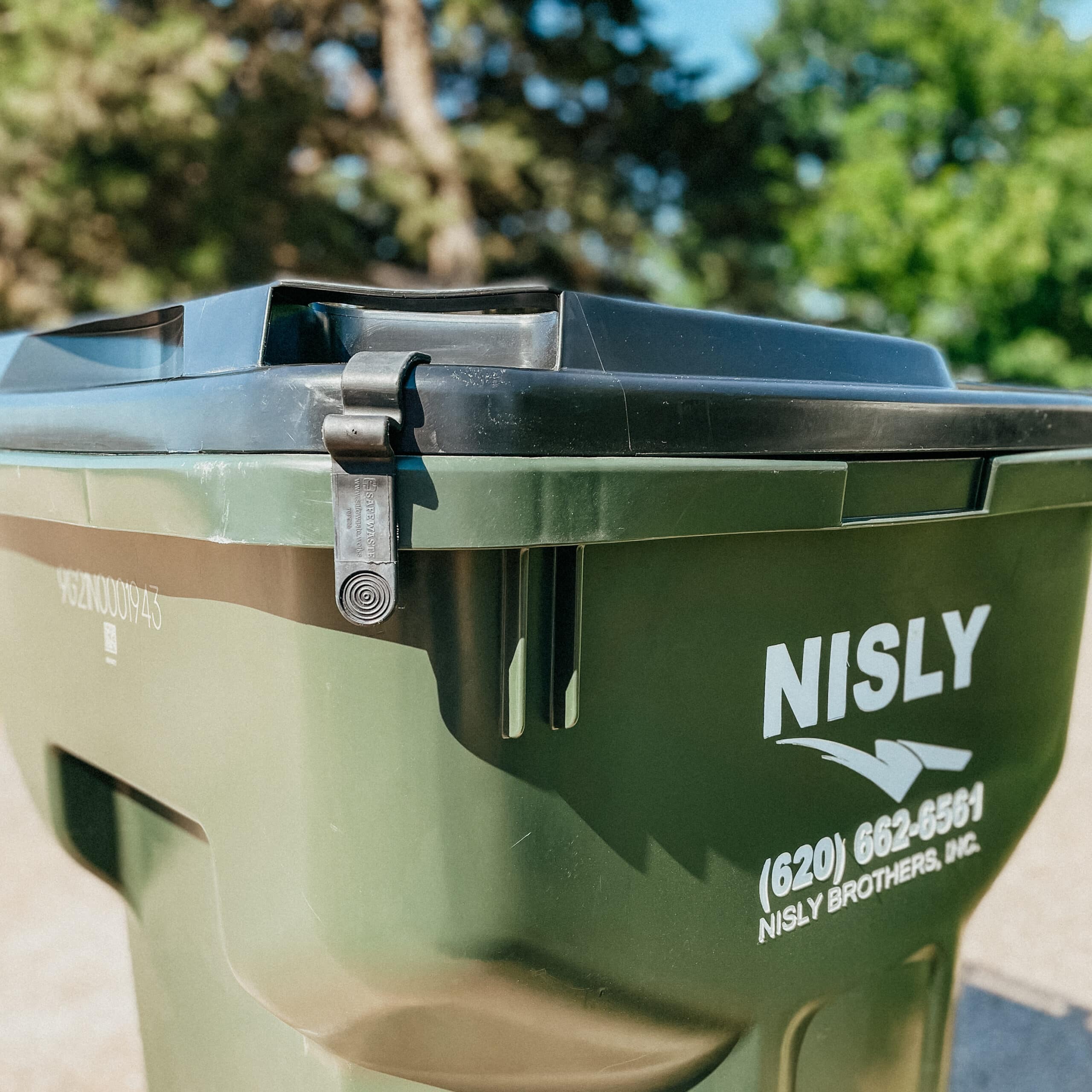 special wind latch for residential trash service in reno kansas